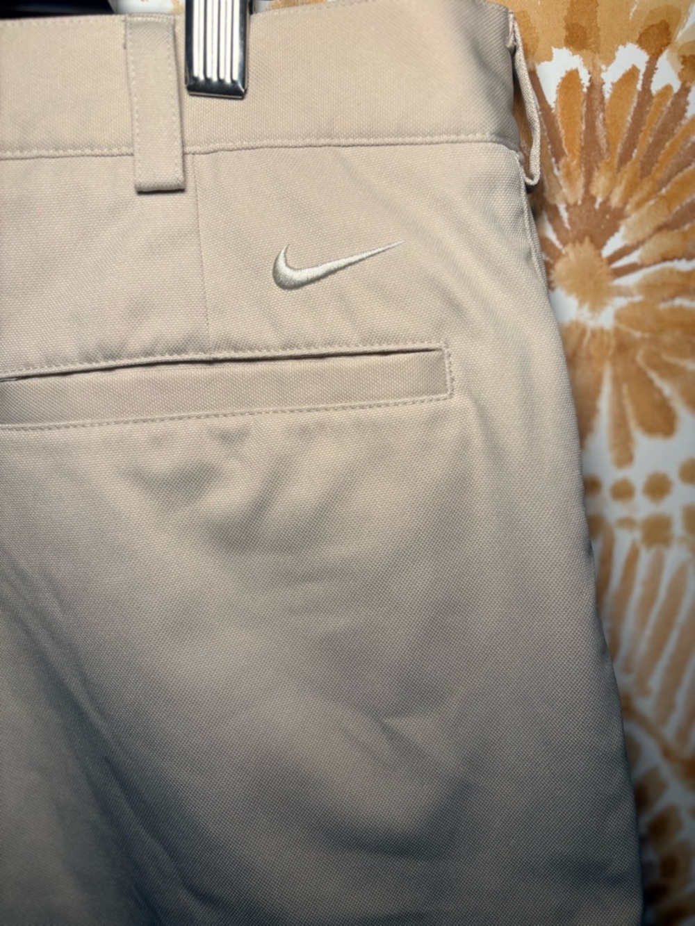 Nike Men’s Khaki Golf Shorts Dri-FIT Performance Bermuda Athletic Casual - Picture 6 of 7